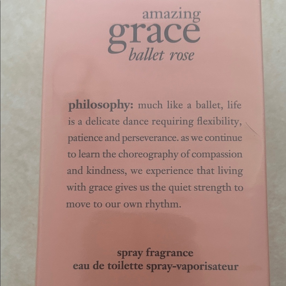 New , sealed, Philosophy Amazing Grace Ballet Rose - Rare